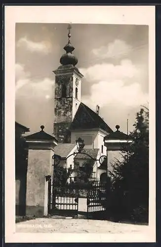 AK Wimsbach /O.Ö., Blick zur Kirche