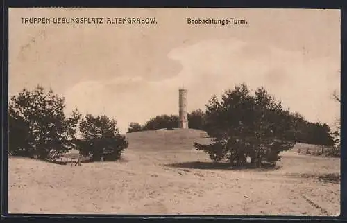 AK Altengrabow, Truppenübungsplatz, Am Beobachtungs-Turm