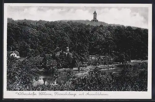 AK Woltersdorfer Schleuse, Kranichsberge mit Aussichtsturm