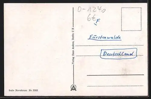 AK Fürstenwalde /Spree, Spreebrücke mit Hafen