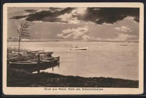 AK Wend. Rietz, Partie am Scharmützelsee