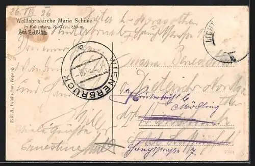 AK Lichtenegg /N.-Oe., Kaltenberg, Wallfahrtskirche Maria Schnee