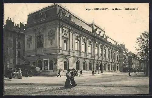 AK Chambéry, le musée, bibliothéque