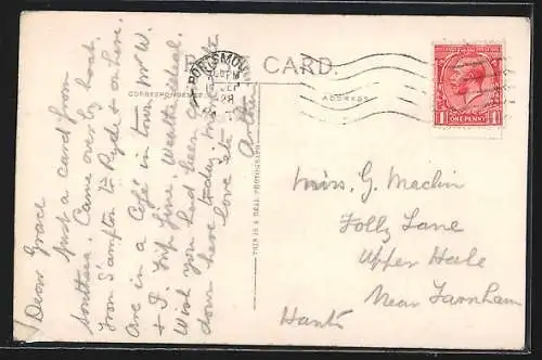 AK Southsea, Clarence Pier from the Sea