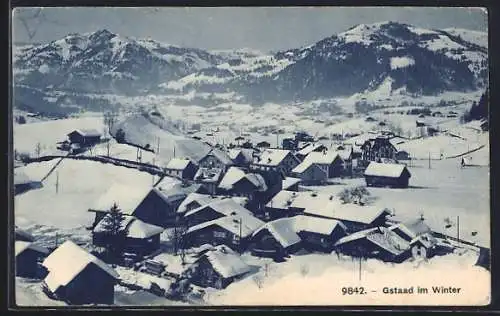 AK Gstaad, Teilansicht im Winter