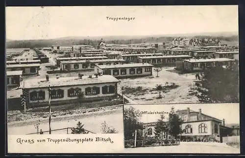 AK Bitsch, Truppenübungsplatz, Truppenlager, Offizierskasino