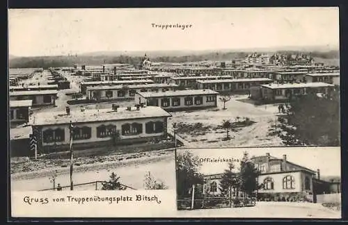 AK Bitsch, Truppenübungsplatz, Truppenlager, Offizierskasino