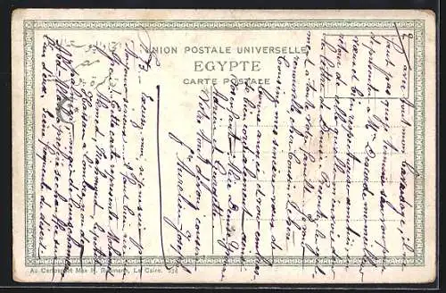 AK Kamele und Kameltreiber bei einer Rast