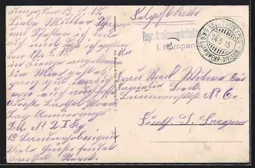 AK Dieuze /Lothringen, Blick über die Dächer