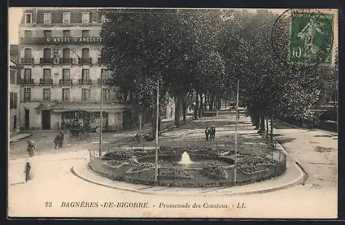 AK Bagneres-de-Bigorre, Promenade des Coustous