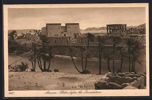 AK Assuan, Philae before the Inundation