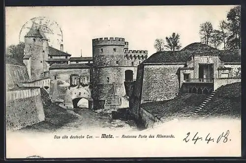 AK Metz, ancienne porte des Allemands