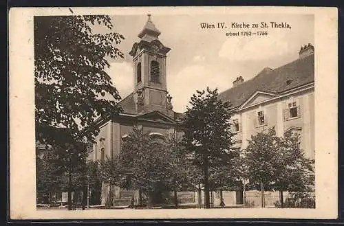 AK Wien, Kirche zu St. Thekla, Erbaut 1752-1756