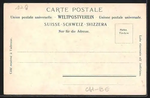 AK Brünig, Brünigbahn am Bahnhof