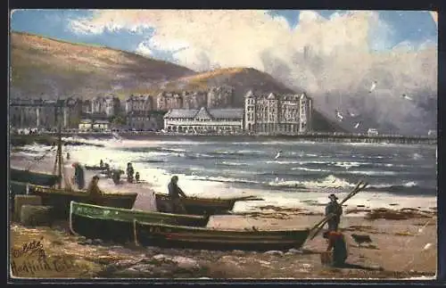 Künstler-AK Llandudno, A Rough Morning