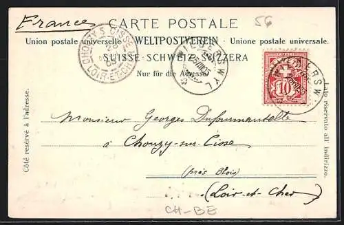 AK Wilderswyl, Ortsansicht aus der Vogelschau