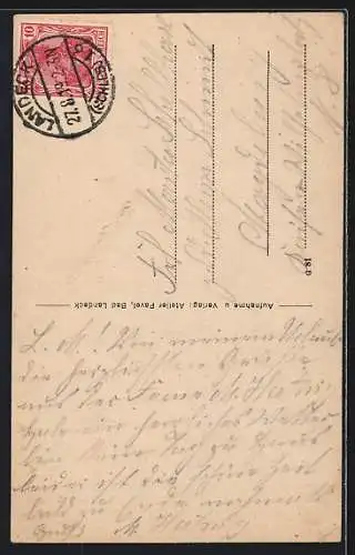 AK Bad Landeck i. Schlesien, Ortsansicht aus der Vogelschau