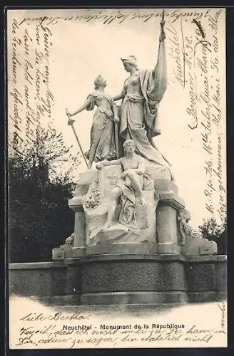 AK Neuchatel, Monument de la République