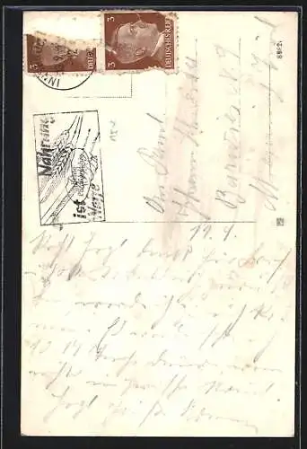 AK Ehrwald /Tirol, Ehrwalder Alm, Gasthof u. Pension Alpenglühn