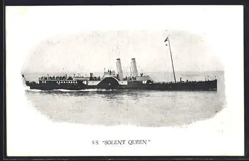 AK Passagierschiff SS Solent Queen auf dem Meer