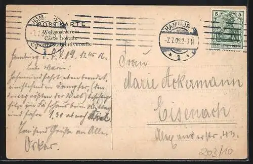 AK Passagierschiff P.D. Cleveland der Hamburg-Amerika-Linie