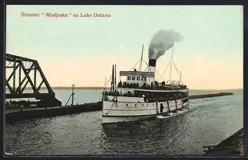 AK Steamer Modjeska on Lake Ontario