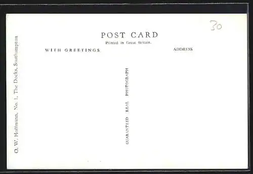 AK Passagierschiff R.M.S. Edinburgh Castle auf hoher See, Union-Castle Liner