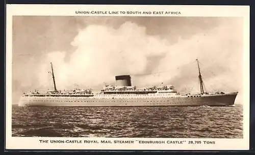 AK The Union-Castle Royal Mail Steamer Edinburgh Castle, Passagierschiff