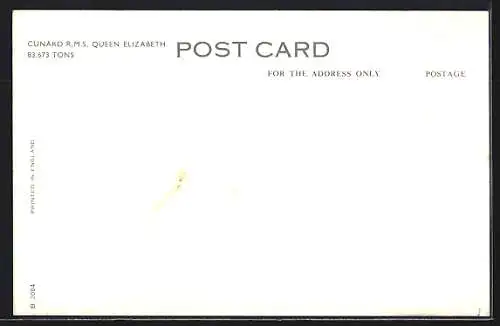 AK Passagierschiff RMS Queen Elizabeth vor Manhattan, Cunard Line