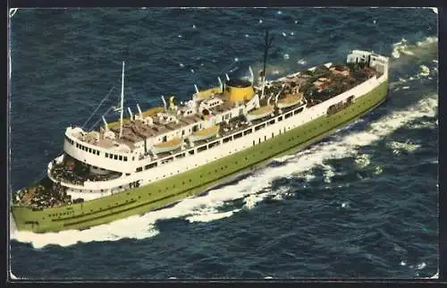 AK C. N. R. Car Ferry Abegweit aus der Vogelschau