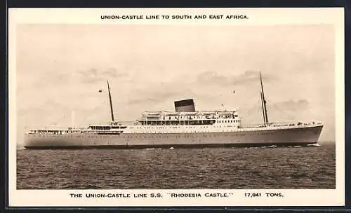 AK Passagierschiff, The Union-Castle Line S.S. Rhodesia Castle