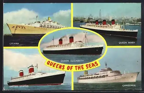 AK Queens of the Sea: Oriana, Queen Mary, United States & Queen Elizabeth, Passagierschiffe