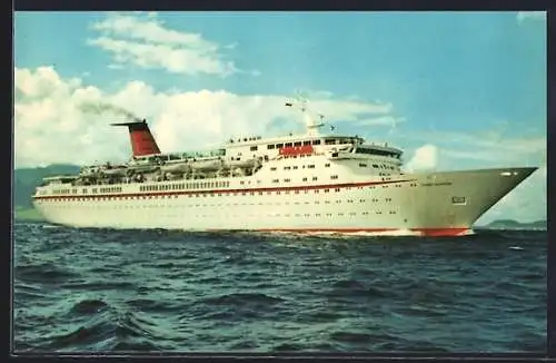 AK Passagierschiff M.V. Cunard Princess in voller Fahrt