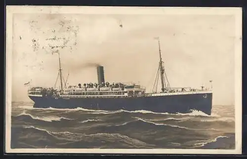AK Passagierschiff Lützow auf hoher See, Norddeutscher Lloyd Bremen