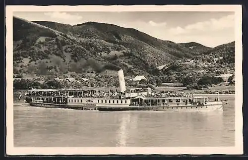 AK Dampfer Schönbrunn auf der Donau