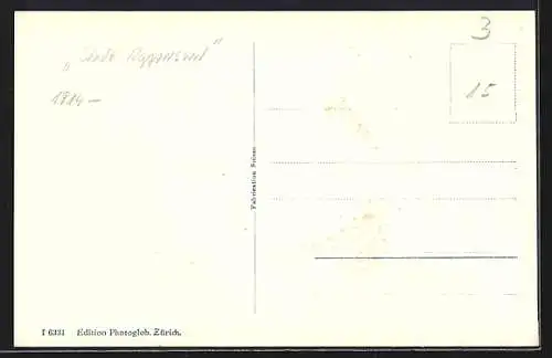 AK Raddampfer Stadt Rapperswil auf dem Zürichsee