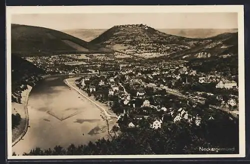 AK Neckargemünd, Teilansicht mit Hotel zur Pfalz