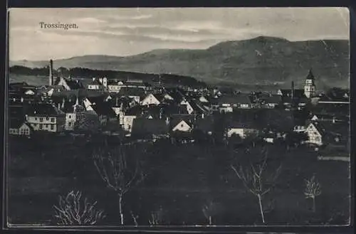 AK Trossingen, Teilansicht mit Bergen