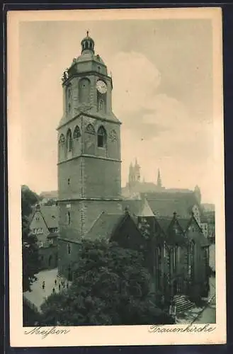 AK Meissen, Blick nach der Frauenkirche