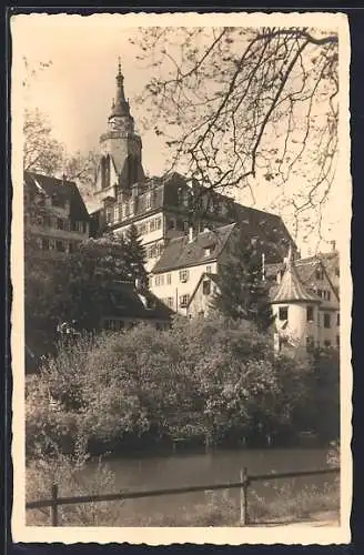 AK Tübingen, Blick zur Stiftskirche