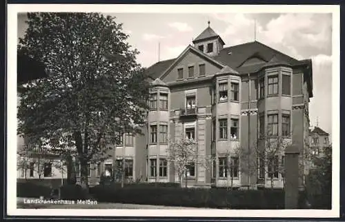 AK Meissen / Elbe, Blick auf das Landkrankenhaus