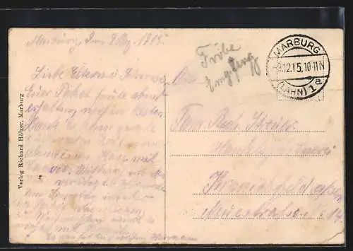 AK Marburg a. L., Kaserne des Kurhess. Jäg.-Bat. No. 11