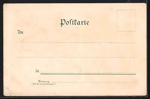 Lithographie Erfurt, Die Gerinnigsbrücke, Pulverwehr und Reichardt`s Denkmal