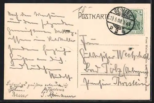 AK Berlin, Königstrasse, Restaurant Berliner Ratskeller, Inh. H. Falkenberg