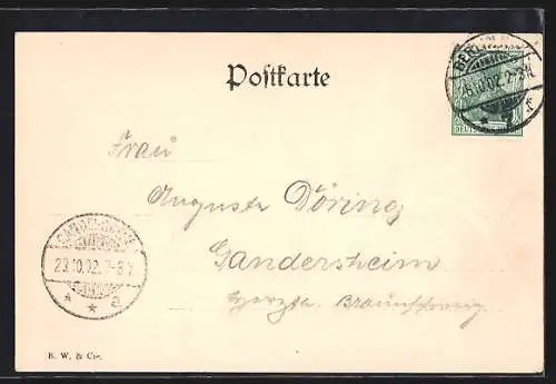 AK Berlin, Restaurant Franciskanergarten am Bahnhof Friedrichstrasse, Unter den Linden