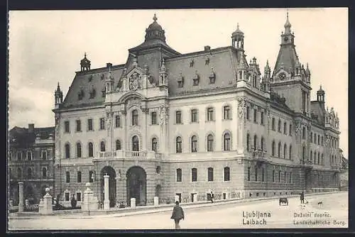 AK Ljubljana / Laibach, Dezelni dvorec, Landschaftliche Burg