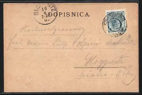 AK Kranj, Panorama mit Kirche