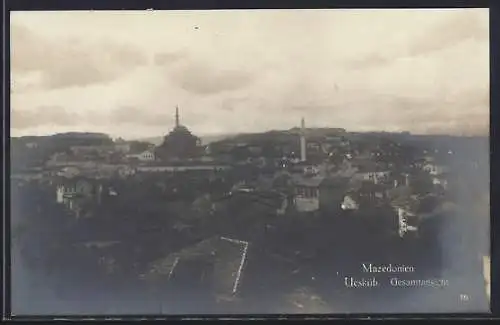 AK Uesküb, Teilansicht der Stadt