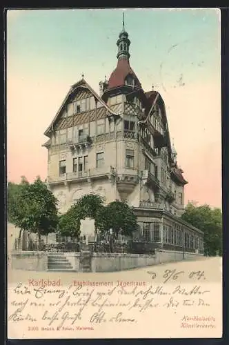 AK Karlsbad, Restaurant Etablissement Jägerhaus