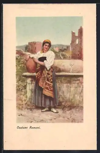 Künstler-AK Costumi Romani